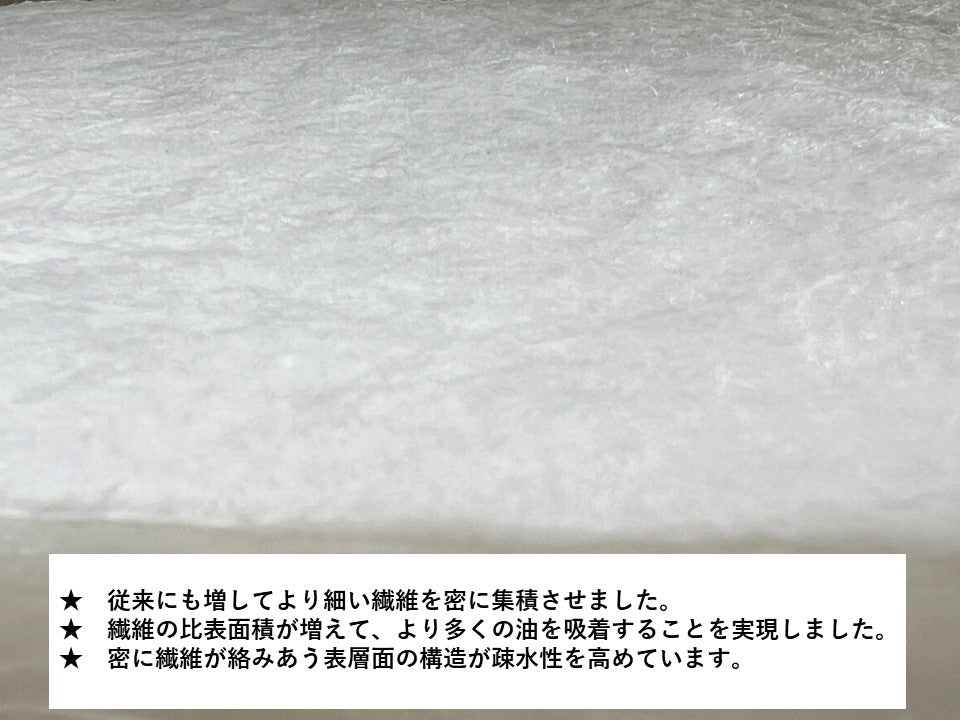 アブラカダブラ・ジャパン 強力油吸着材 【油カダブラ マイト】 6/22/50枚入り 強化シートタイプ 再生PET使用 ナノファイバー製 業務用 グリストラップ用